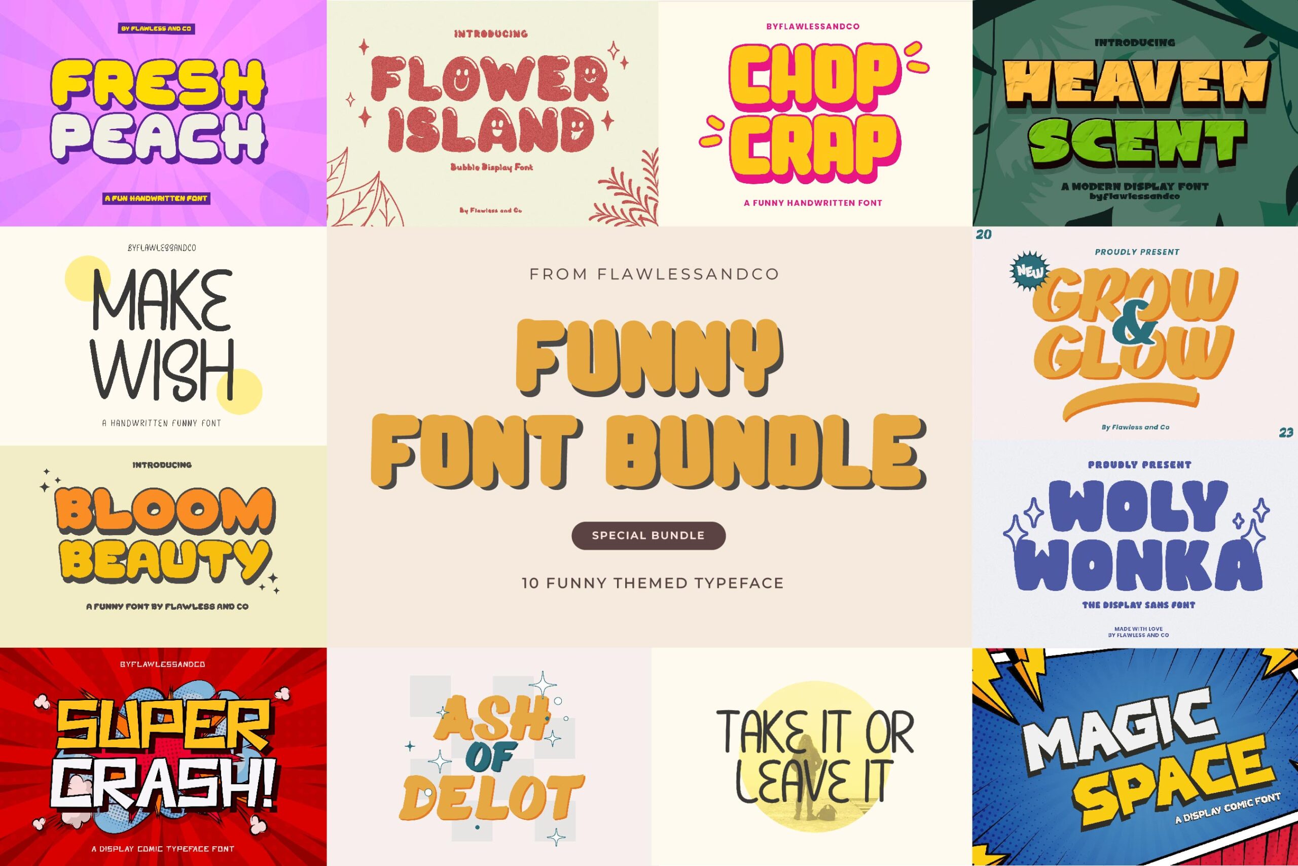 Funny Font Bundle