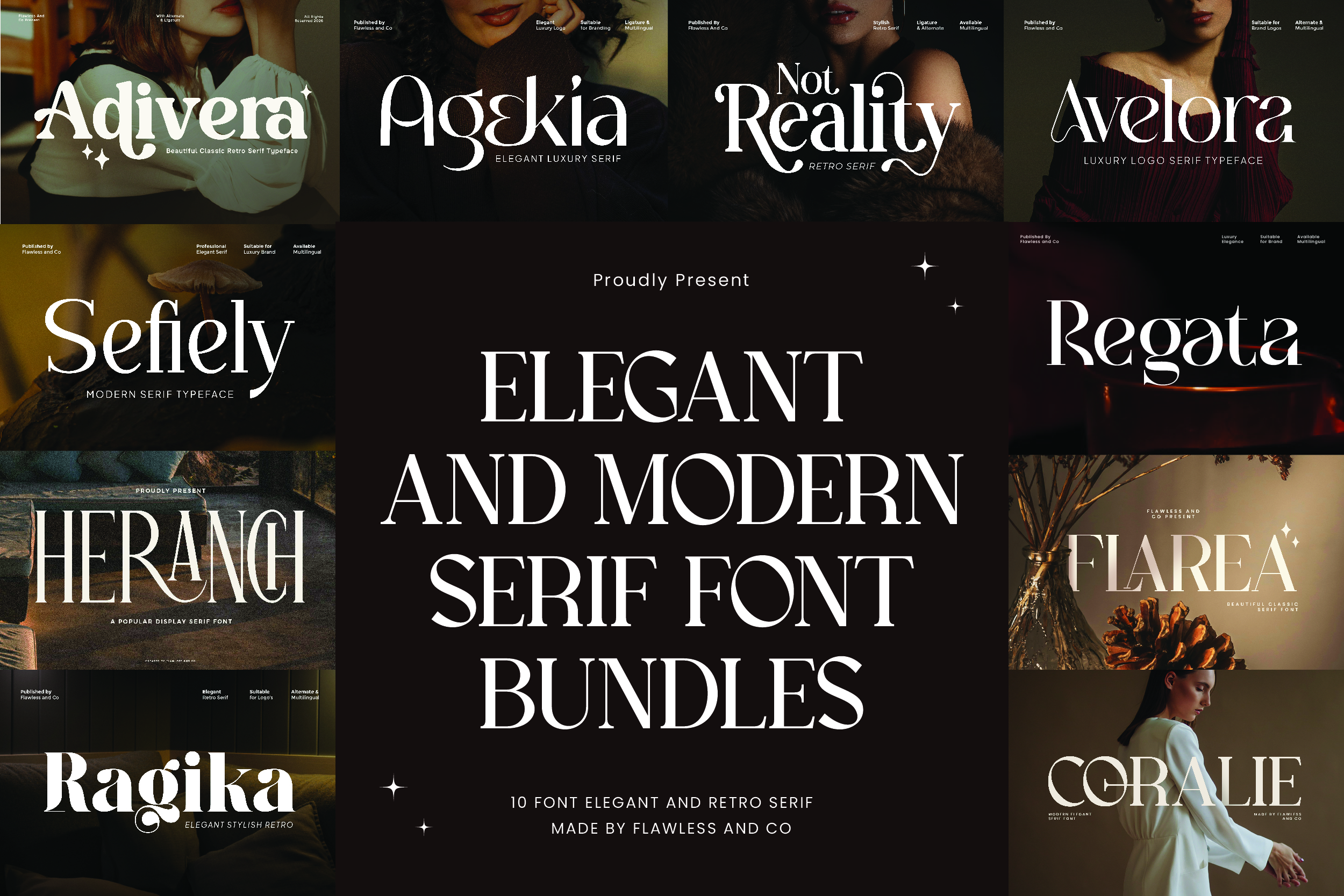 Elegant Modern Serif Font Bundle